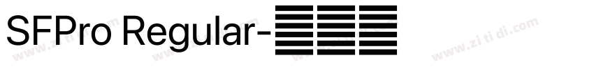 SFPro Regular字体转换